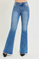 Risen Flare Jeans - Medium Wash