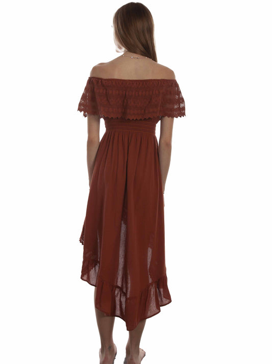 Scully Off Shoulder Hi-Low Dress