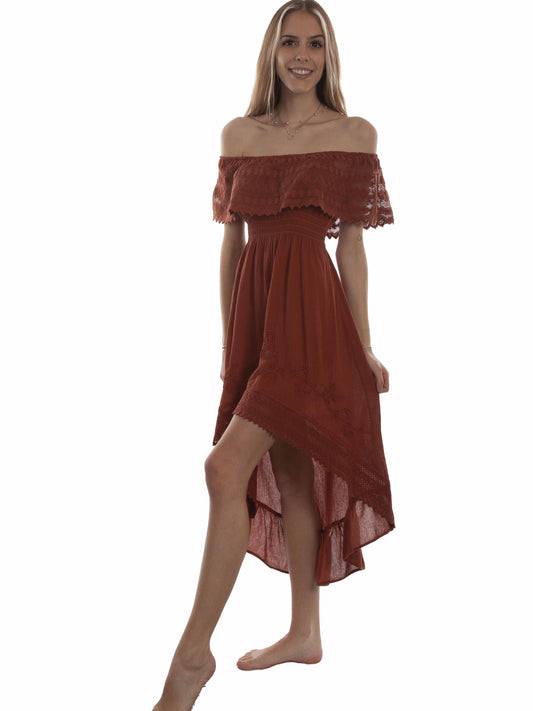 Scully Off Shoulder Hi-Low Dress