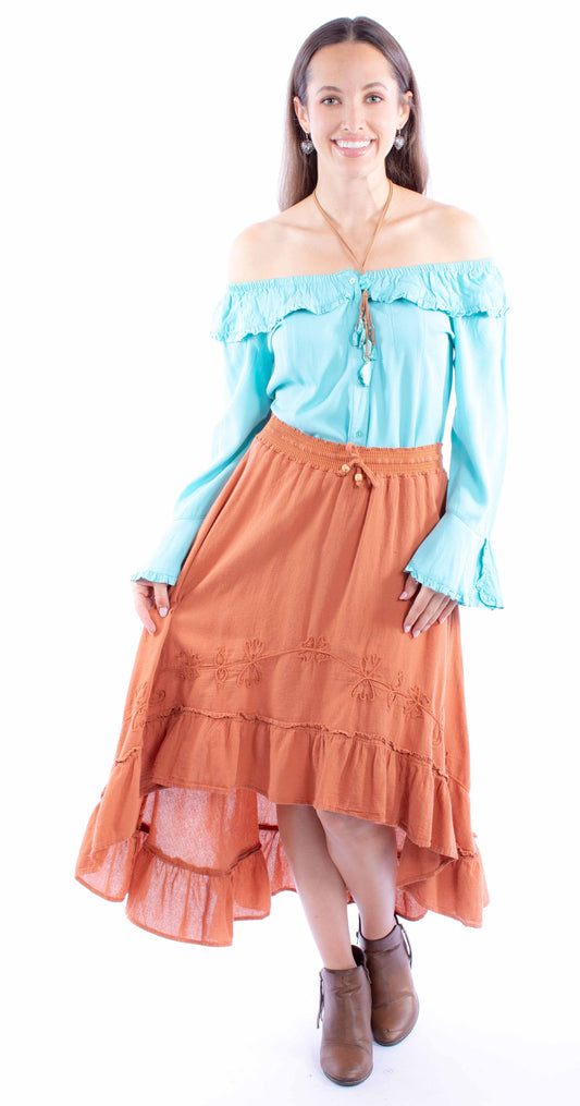 Scully Hi-Lo Ruffle Skirt