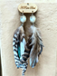 Natural Pearl Feather Earrings