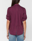 Irish Plum Button Down Top