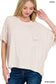 Ribbed Cuffed Sleeve Top - 3 colors