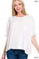 Ribbed Cuffed Sleeve Top - 3 colors
