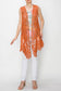 Rust Crochet Lace Vest