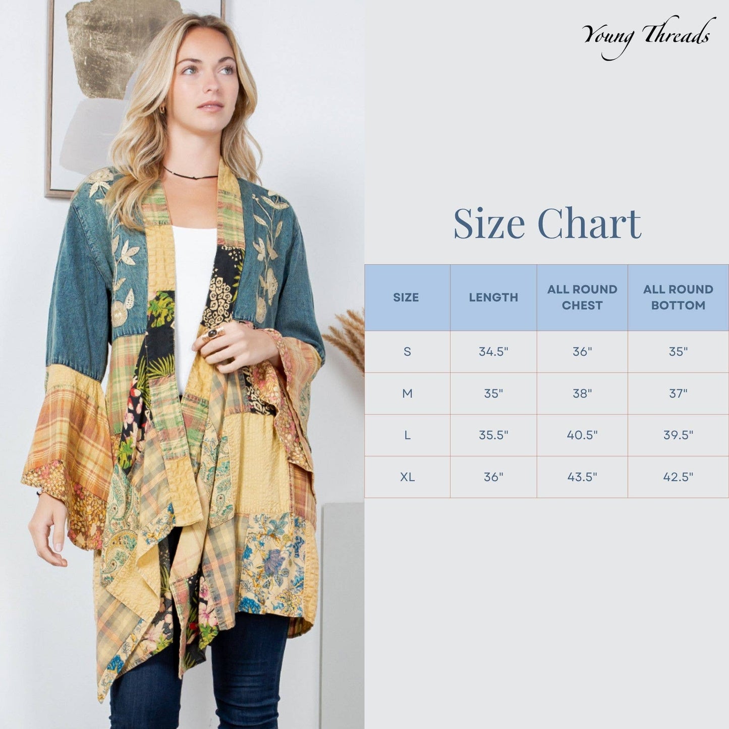 Embroidered Western Boho Shrug