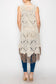 High-Low Crochet Vest With Fringe
