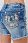 Embroidered Butterfly Shorts