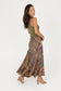 Lola P Patchwork Paisley Printed Bias Cut Maxi Skirt