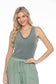 Sequin V-Neck Tank Top - 5 Colors