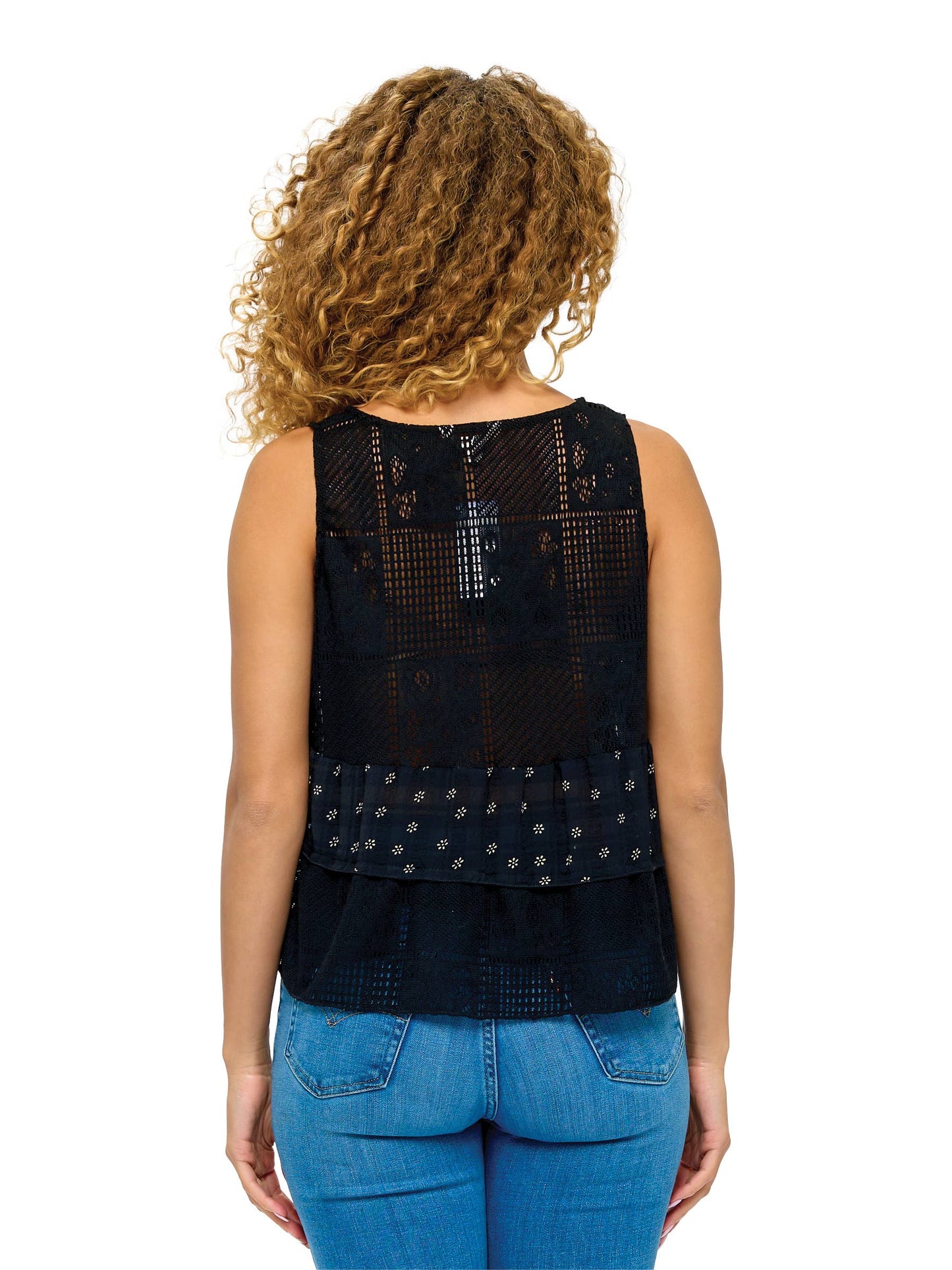 Boho Floral Vest Button Up