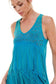 Mineral Wash Two Layer Fringe Special Stone Sleeve Top