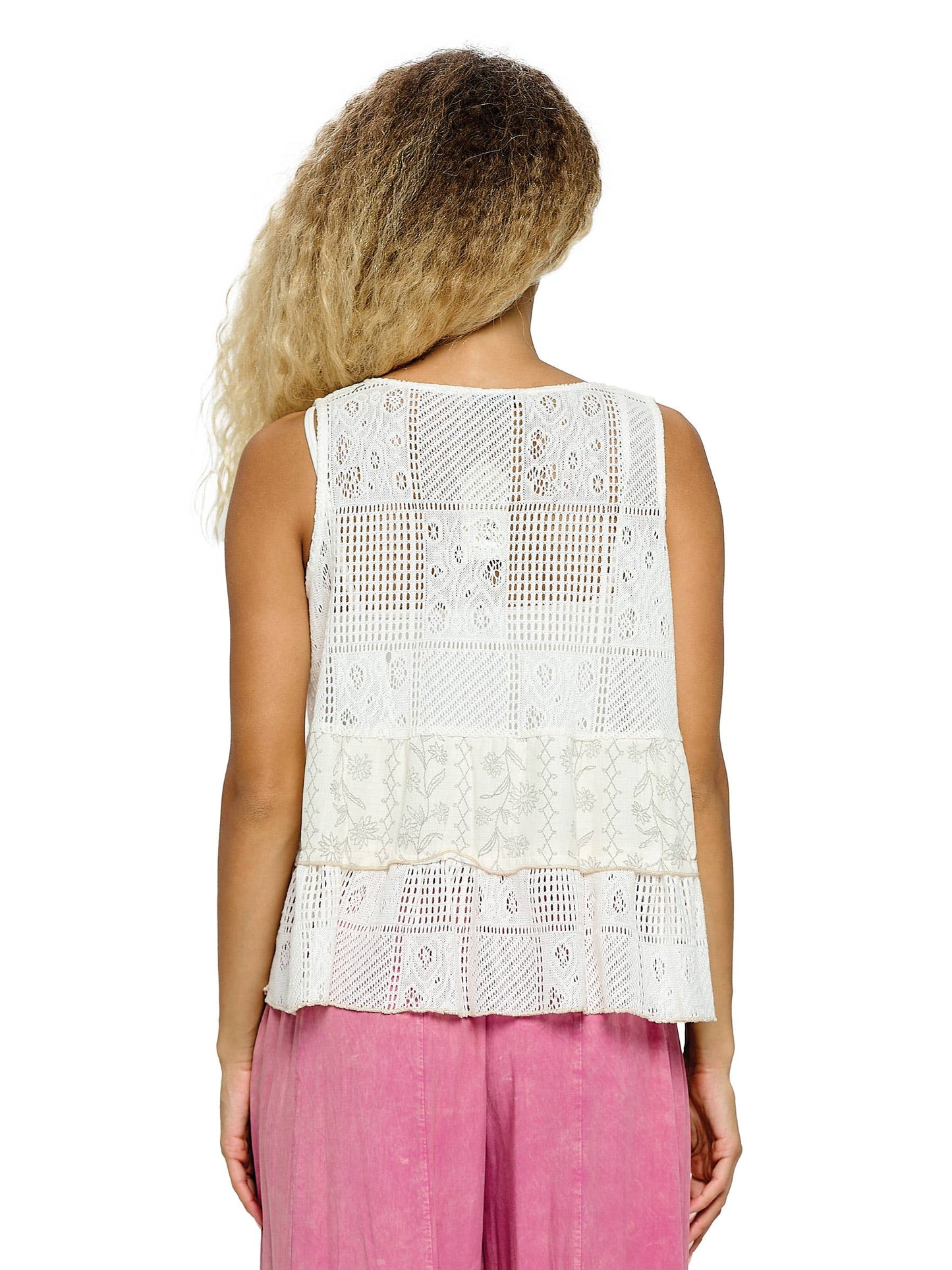 Boho Floral Vest Button Up