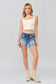 Embroidered Butterfly Shorts