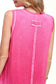 V-neck Raw Edge Tank Top - 4 colors