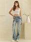 Oli & Hali Washed Floral Embroidery Stretch Jeans