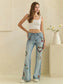 Oli & Hali Floral Heart Embroidery Stretch Jeans