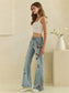 Oli & Hali Floral Heart Embroidery Stretch Jeans