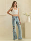 Oli & Hali Floral Heart Embroidery Stretch Jeans