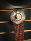 DAIRI Dark Brown Woven Leather Belt